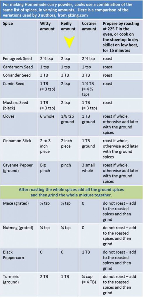 Homemade Curry Powder comparisons